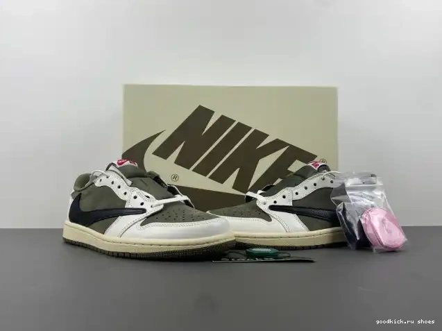 TRAVIS 1 OLIVE OG MEDIUM JORDAN DM7866-200 LOW SCOTT AIR X 0507
